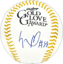 Luis Robert Jr. Auto Official Gold Glove Logo MLB Baseball White Sox Beckett Wit