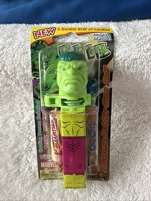 KLIK Marcel Comics Hulk Mighty Marvel Superhero 2003 Au'some Candies Candy Disp