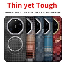 Genuine Aramid Fiber Case Fo Huawei Mate 80 RS Pro Max Matte Thin Magnetic Cover