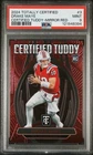 2024 Panini Totally Certified - Certified Tuddy Drake Maye Mirror Red /249 PSA 9