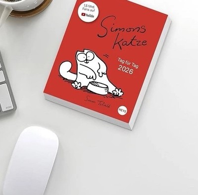 Simon s Katze Cat Tagesabreißkalender 2026 Tag für Tag Abrisskalender NEU & OVP