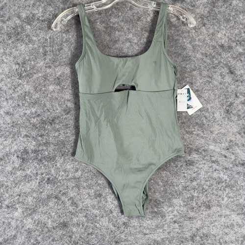 Roxy Pro Surf Swimsuit The Double Line Size M Green NEW
