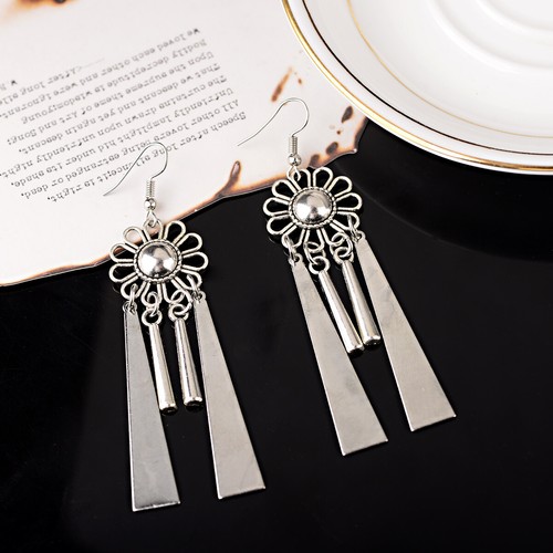 New Bohemia Ethnic Hook Multi-style Flower Women Long Tassel Earring Gypsy Style - Picture 28 of 36