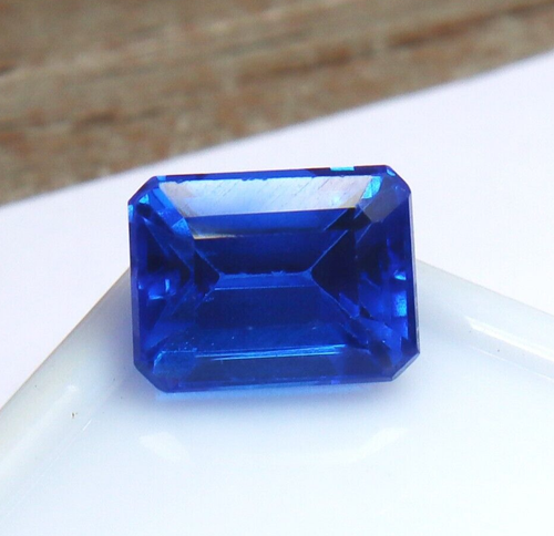 4.70 Ct AAA+ Natural Sky Blue Sapphire Ceylon Loose Emerald Loose Gemstone Cut - Picture 5 of 6