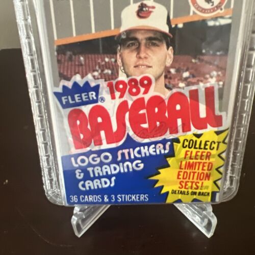 1989 FLEER VIOLONCELLO PACK BILL RIPKEN FF ERRORE SULLA MASSIMA AUTORITÀ GLOBALE 10 IMMACOLATO - Foto 3 di 5