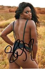 TENNIS: SLOANE STEPHENS SIGNED 6x4 SEXY MODELLING PHOTO+COA *USA* *WIMBLEDON*