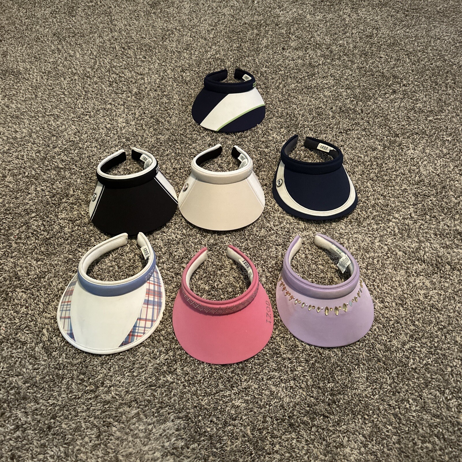 Womens Izod Golf Visors Lot of 7 eBay