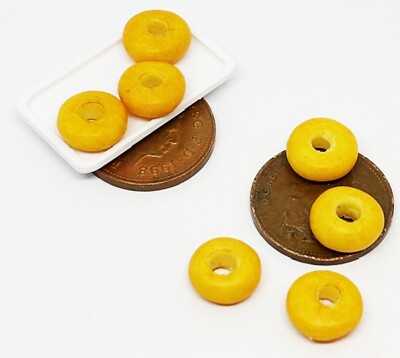 Puppenstube Brot Bagels Handarbeit Bäckerei Maßstab 1:12 Miniatur Essen ML Tumdee
