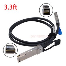 External SAS Cable QSFP SFF-8436 to SFF-8644 Hybrid HD Mini SAS Cable 3.3ft/1M