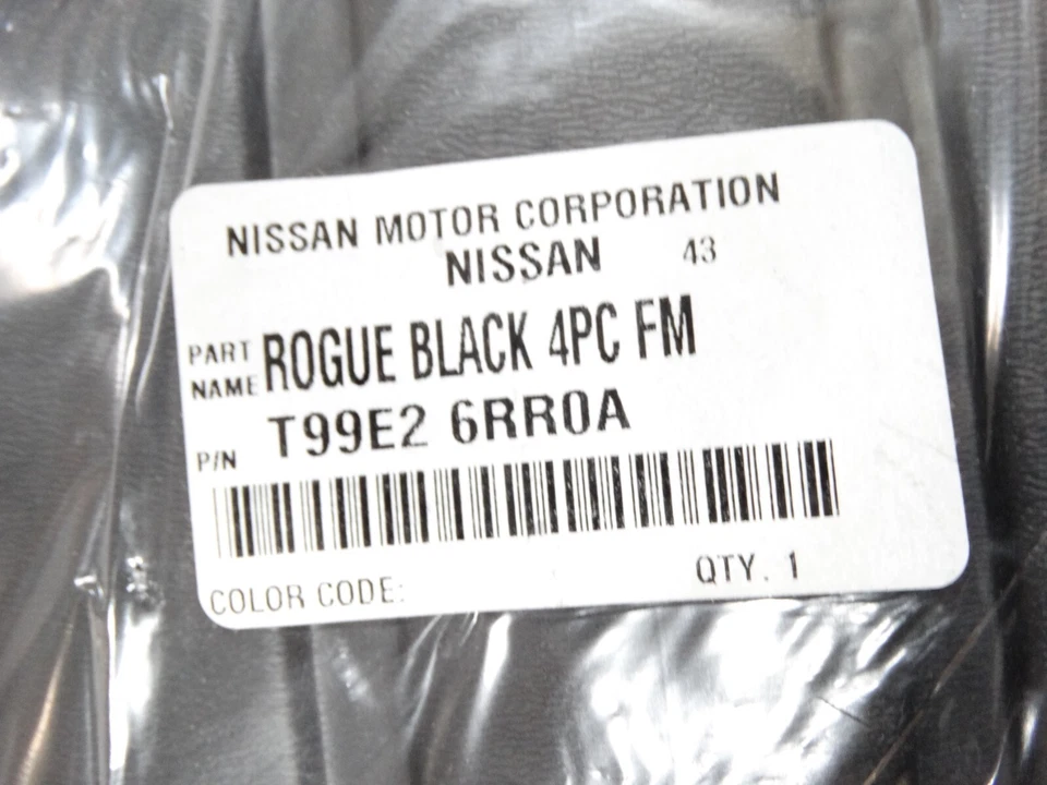 Genuine OEM Nissan Rogue BLACK Floor Mats Fit 2021-2023 T99E2-6RR0A Foto 3 de 3
