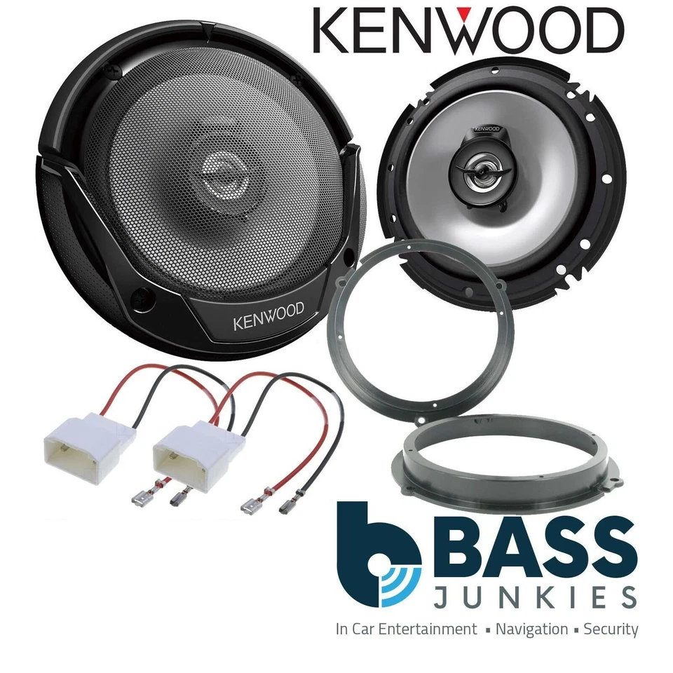 Kenwood 600 Watts Front Door Speakers Upgrade Kit for Ford Fiesta MK7 2008-17