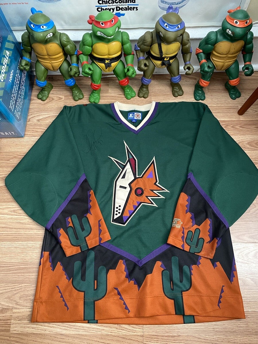 NHL Arizona Coyotes Hockey 3rd Alternate Jersey Autograph Jeremy Roenick  Starter