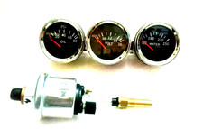 Electrical Gauges Set- Volt Gauge Temp Gauge Oil Pressure Gauge With Sender