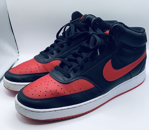 Nike Mens Court Vision Mid Bred Sneakers Black DM8682-001 Basketball Size 11.5 | eBay