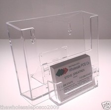 A6 POSTCARD LEAFLET DISPENSER BUSINESS CARD HOLDER COUNTER STANDING FLYERS x 4