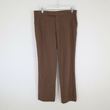 Ralph Lauren Collection Dress Pants Wool Womens 8 Brown Straight Purple Label