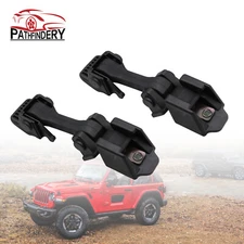 1 Pair Hood Catch & Bracket Latch For 2007-2016 Jeep Wrangler 3.6L 55395653AF