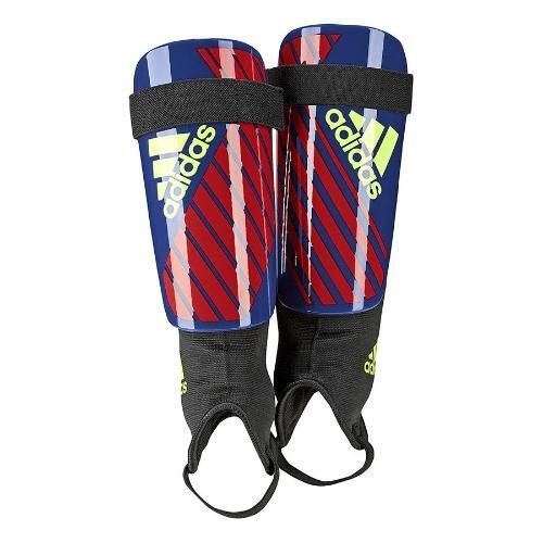 ADIDAS X CLUB SHIN GUARDS SMALL, BLUE/RED *DISTRESSED PKG