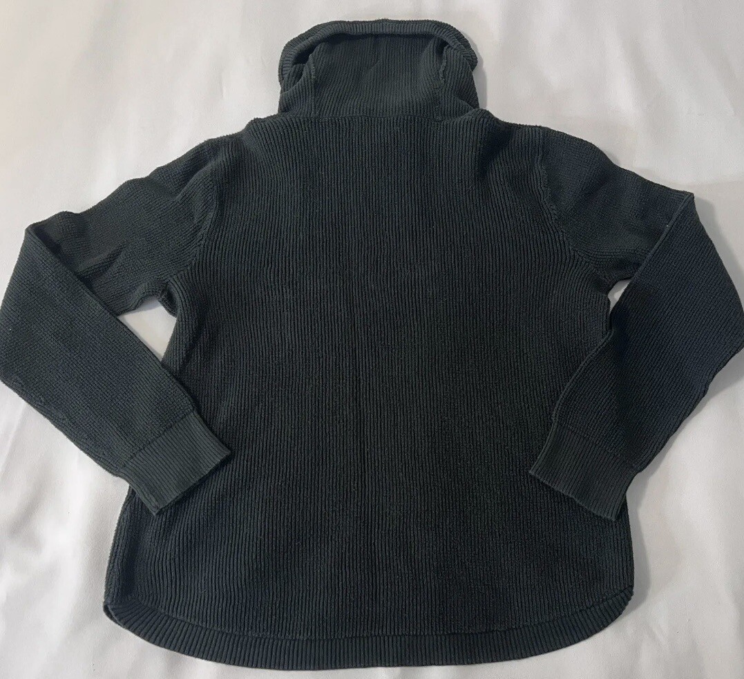 Lauren Ralph Lauren Women's Waffle Knit Funnel Neck Top 100% Cotton Black  XL thumbnail 7