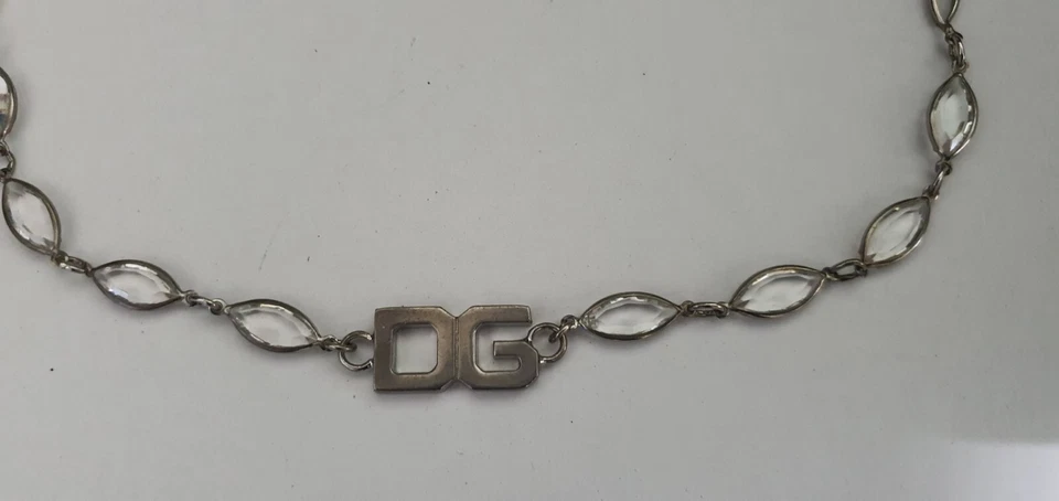 Dolce & Gabbana D&G Acero Inoxidable Auténtico Vintage Grueso Collar Usado Foto 2 de 4