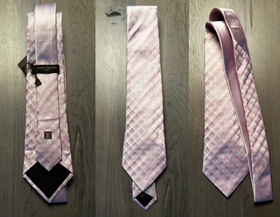 LOUIS VUITTON Seide Krawatte Business Casual Tie Retro Rare Oldschool Oldmoney - Bild 1 von 4