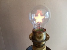 Neon Glow Lamp Bulb Style Aerolux USSR --The Kremlin Star--E27-220 V