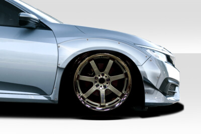 16-21 For Honda Civic 4DR RBT Duraflex Body Kit- Wide Body Front Fenders 117588