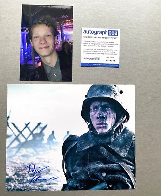 Felix Kammerer ''Nothing new in the West'' in-person signed photo 20x25 ACOA COA