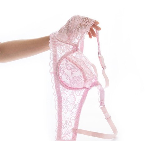 Sexy Women Underwear Bra Lace Half Cup See Through Transparent Plus Size Bras - Picture 27 of 39