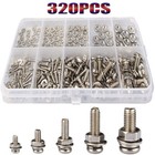 <!--F#f_0-->320PCS Stainless Steel Screws and Nuts Bolts Assortment Kit M2 M2.5 M3 M4 M5<!--F/-->