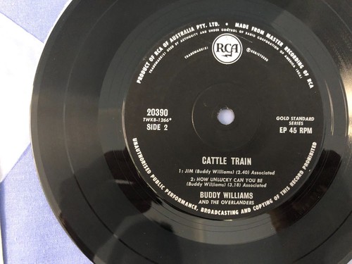 Buddy Williams and The Overlanders Cattle Train 7" Vinyl Single EP 45rpm Aus - Picture 5 of 6