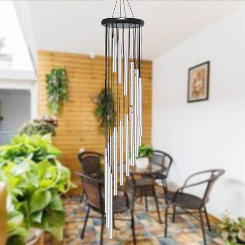 Large 36in 18 Tubes Windchime Chapel Bells Wind Chimes Door Hanging Home Decor - Picture 8 of 19