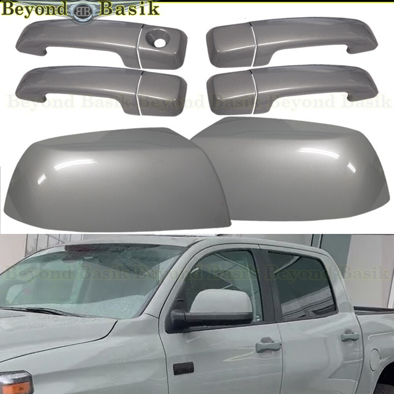 For 2007-2021 Toyota Tundra CrewMax 4 Door Handle COVERS+Mirrors