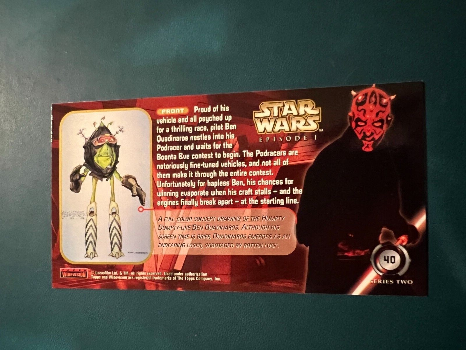 1999 Topps Star Wars Episode I SERIES 1-2 Widevision Complete Your Set U Pick - Picture 251 of 331