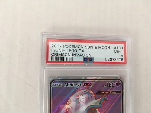 Pokémon 2017 Sonne & Mond #103 FA/Nihilego GX Crimson Invasion PSA bewertet 9 neuwertig. - Bild 2 von 4