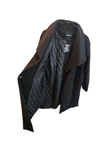 Chouyatou Women's Double Breasted Mid-Long Pea Coat Large NWT - Picture 2 of 7