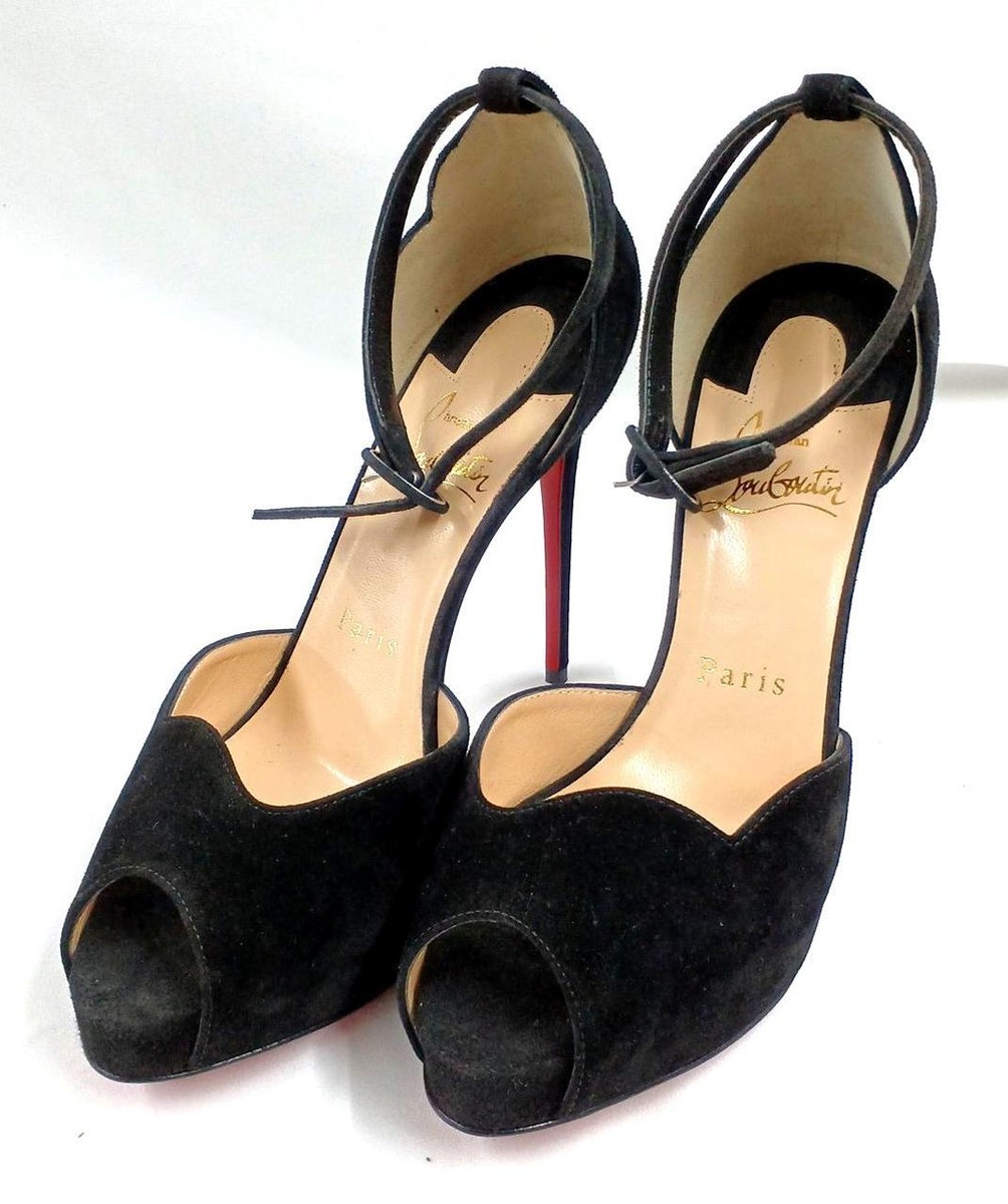CHRISTIAN LOUBOUTIN heeled sandals Black Women's Size 36