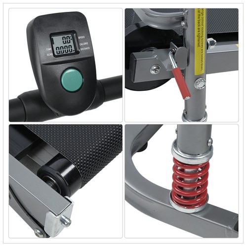 2in1 Mechanisches Laufband Heimtrainer Hometrainer klappbar belastbar 110kg - Bild 6 von 13