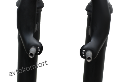 Fourche VTT Suspension Acier - 24 à 29 Pouces - Pivot 1 Pouce Fileté - Noir Mat