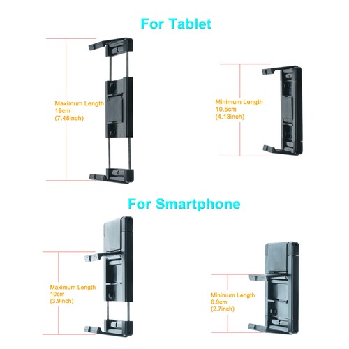 Universal Tablets Car Mount Holder for iPhone 14 13 Pro Max,12,iPad Pro 9.7 inch - Picture 5 of 10