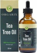 ORGARIX Tea Tree Oil – 120ml – for Skin and Acne – Pure Therapeutic Grade Tea