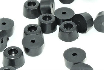 5/8  Diameter x 3/8  H Rubber Feet w Washer   Rubber Bumpers  Various Pack Sizes