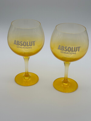 6x Absolut Vodka Sensations Glas Gläser Ballonglas Bar Gastro Cocktail