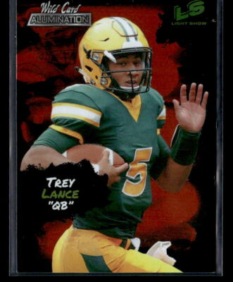 2021 Wild Card Alumination #LS-6 Trey Lance Light Show Orange