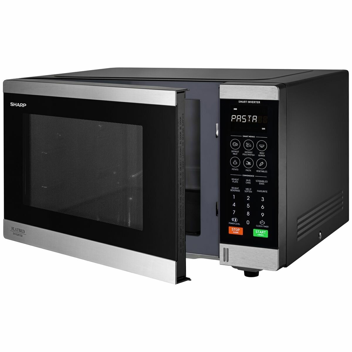NEW Sharp 32L 1200W Flatbed Microwave S/Steel SM327FHS 4974019159188 eBay