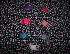 Wet Nose Designs To The Moon  Back Dog Collar Celestial Moon Stars COLOR Buckle