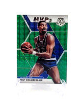 2019-20 Panini Mosaic Basketball Green Prizm MVPS Wilt Chamberlain 76ers #300