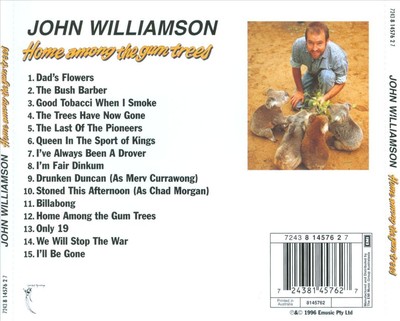JOHN WILLIAMSON HOME AMONG THE GUM TREES NEW CD