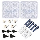 <!--F#f_0-->DIY Crystal Hair Clip Mold Butterfly Car Air Vent Ornament Mould Silicone Molds<!--F/-->
