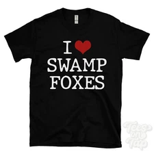 I LOVE SWAMP FOXES T-SHIRT heart mammals wildlife conservation animals zoologist